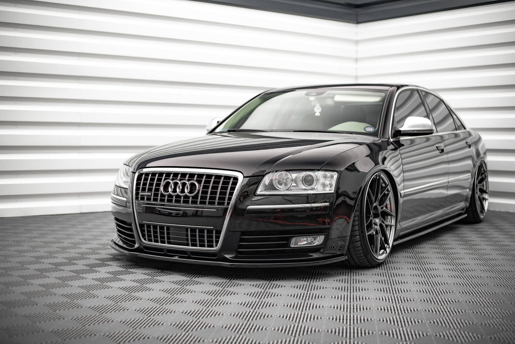 Maxton Design Street+ Seitenschweller Leisten passend für Audi S8 D3 schwarz Hochglanz