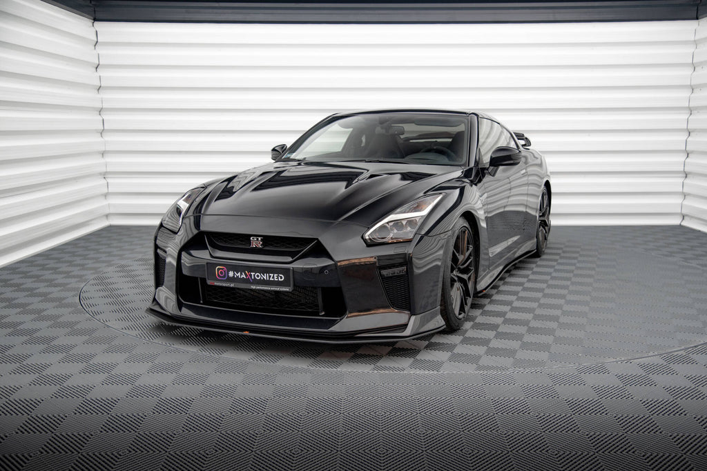 Maxton Design Street Pro Street+ Spoilerlippe Front Ansatz passend für Nissan GTR R35 Facelift