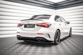 Maxton Design Street+ Mittlerer Diffusor RACE V.2 passend für Mercedes A 35 AMG Limousine V177 schwarz Hochglanz