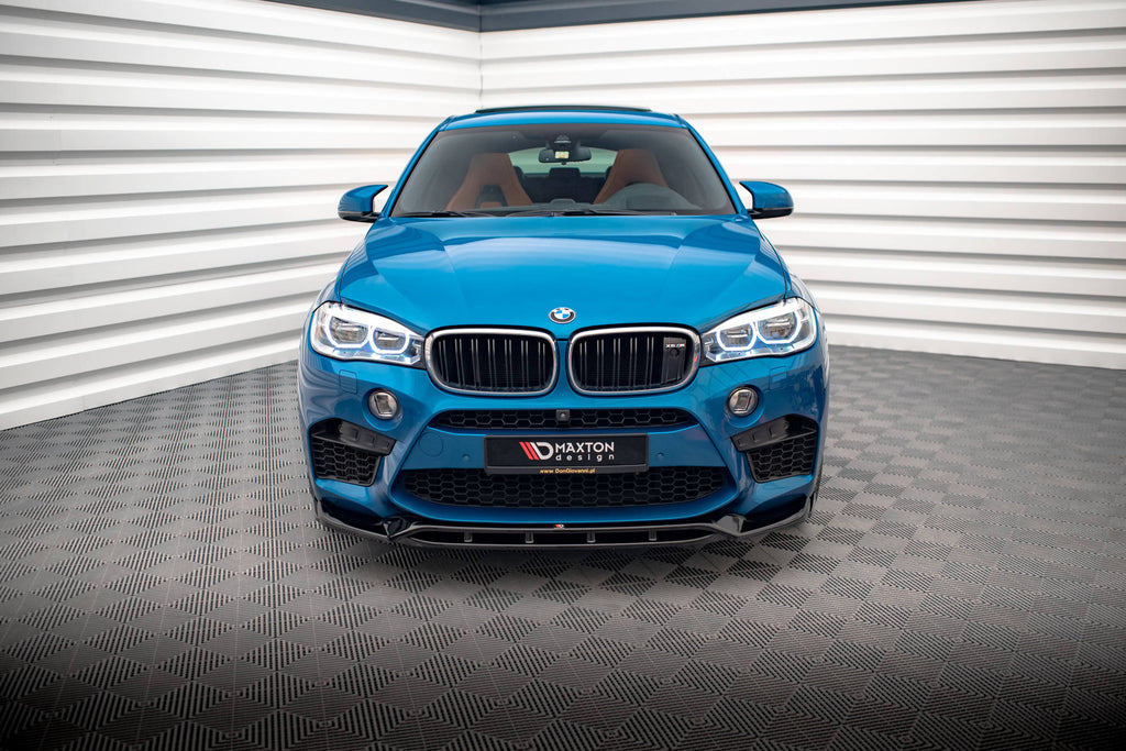 Maxton Design Street+ Spoilerlippe Front Ansatz V.3 passend für BMW X5 M F85 / X6 M F86 schwarz Hochglanz