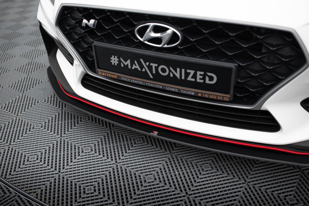Maxton Design Street Pro Street+ Spoilerlippe Front Ansatz passend für Hyundai I30 N Mk3 Hatchback / Fastback