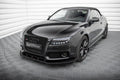 Maxton Design Front Stoßstange Flaps passend für Audi S5 / A5 S-Line 8T schwarz Hochglanz