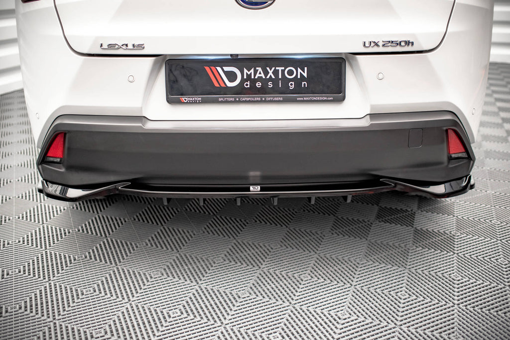 Maxton Design Street+ Mittlerer Diffusor RACE passend für Lexus UX Mk1 schwarz Hochglanz
