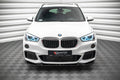 Maxton Design Street+ Spoilerlippe Front Ansatz V.2 passend für BMW X1 M-Paket F48 schwarz Hochglanz