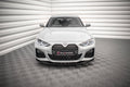 Maxton Design Street+ Spoilerlippe Front Ansatz V.3 passend für BMW 4er / i4 Gran Coupe M-Paket / M440i G26 schwarz Hochglanz
