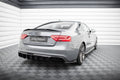 Maxton Design Diffusor Heck Ansatz passend für Audi S5 / A5 S-Line 8T Facelift (Doppelauspuff li.)