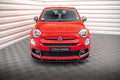 Maxton Design Street+ Spoilerlippe Front Ansatz passend für Fiat 500X Sport Mk1 Facelift schwarz Hochglanz