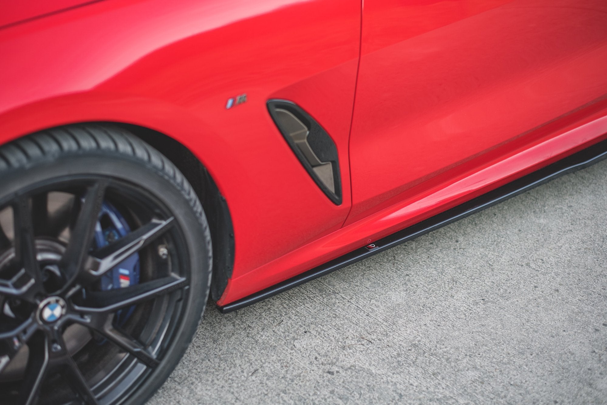 Maxton Design Street+ Seitenschweller Leisten passend für BMW 8 Coupe M-Paket G15 / M8 F92 schwarz Hochglanz