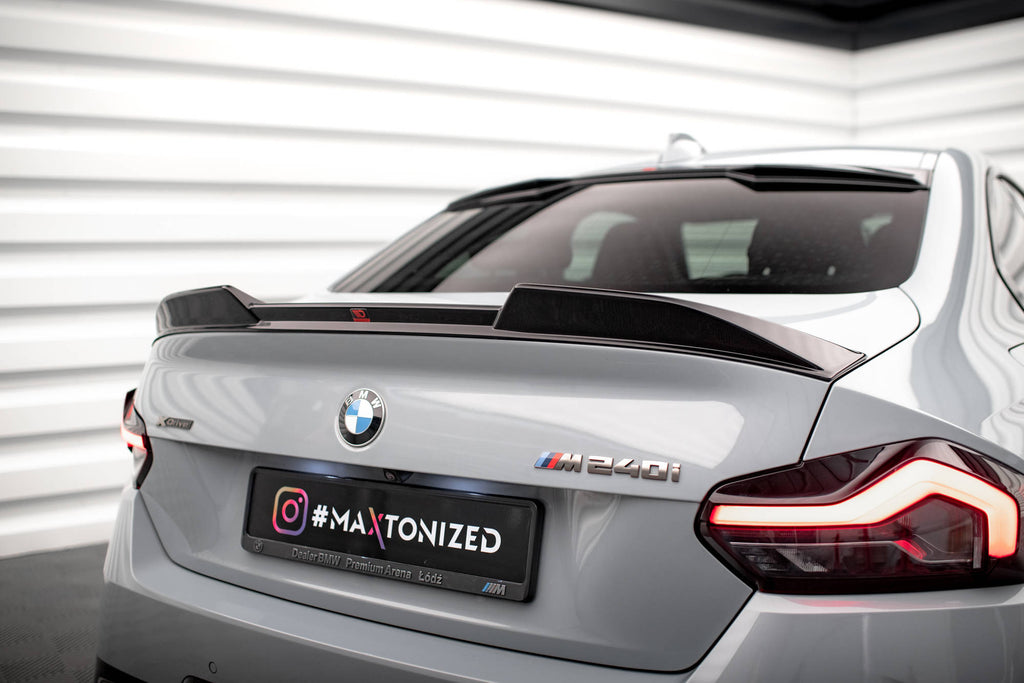 Maxton Design Spoiler CAP 3D passend für BMW 2 Coupe G42 / M2 G87 schwarz Hochglanz