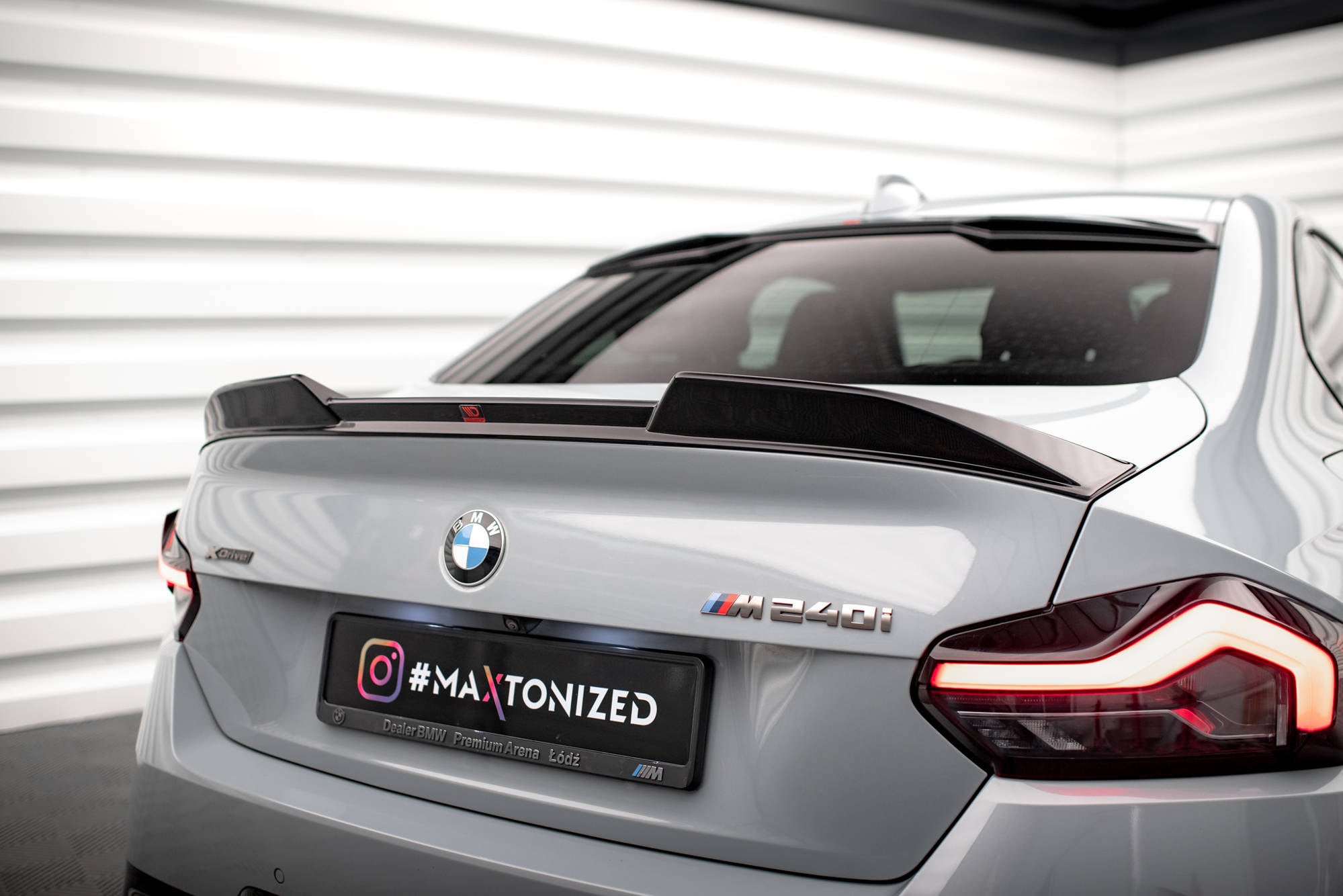 Maxton Design Spoiler CAP 3D passend für BMW 2 Coupe G42 / M2 G87 schwarz Hochglanz