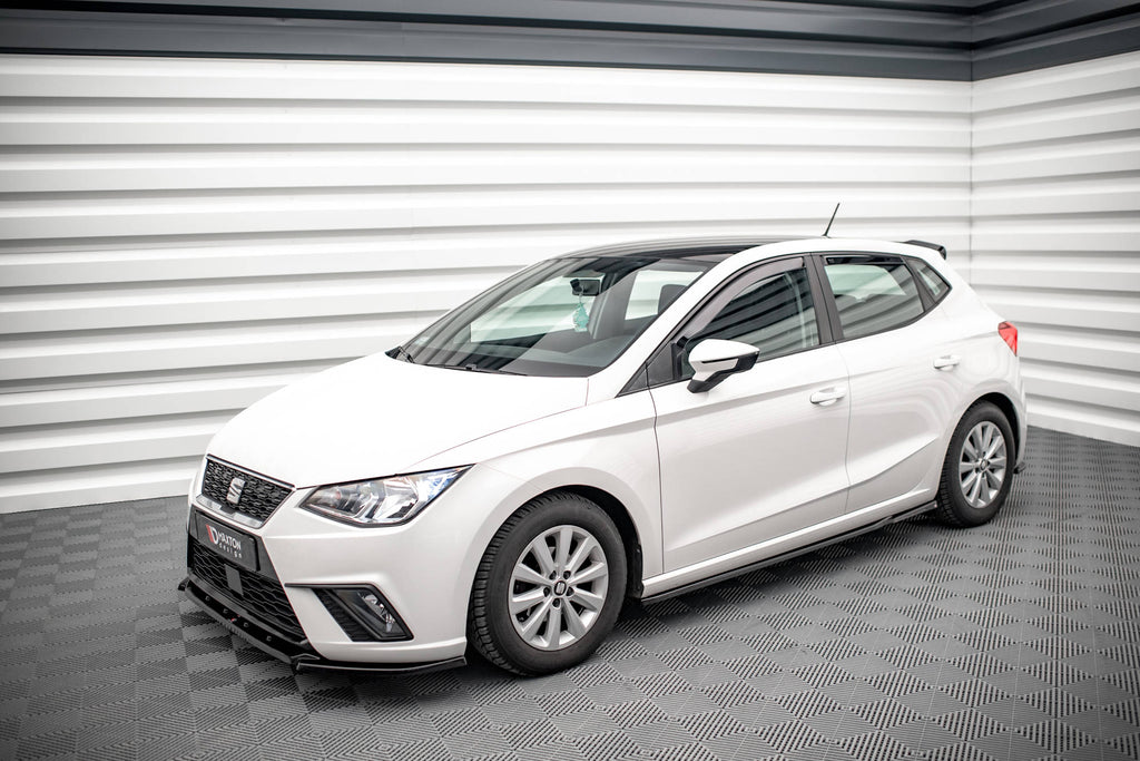 Maxton Design Street+ Seitenschweller Leisten V.2 passend für Seat Ibiza FR/ Standard Mk5 schwarz Hochglanz