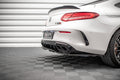 Maxton Design Street+ Mittlerer Diffusor RACE passend für Mercedes-AMG C 63 AMG Coupe AMG Aero Pack C205 Facelift schwarz Hochglanz