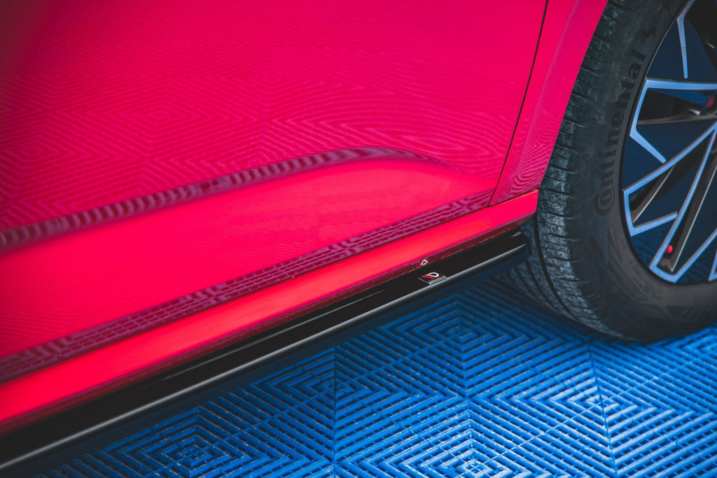 Maxton Design Street+ Seitenschweller Leisten passend für Skoda Kamiq Mk1 schwarz Hochglanz