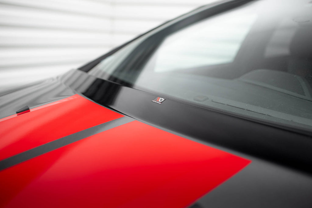 Maxton Design Verlangerung MotorHaube Ford Focus Mk3 / Mk3 FL / ST / RS schwarz Hochglanz für Ford Focus ST