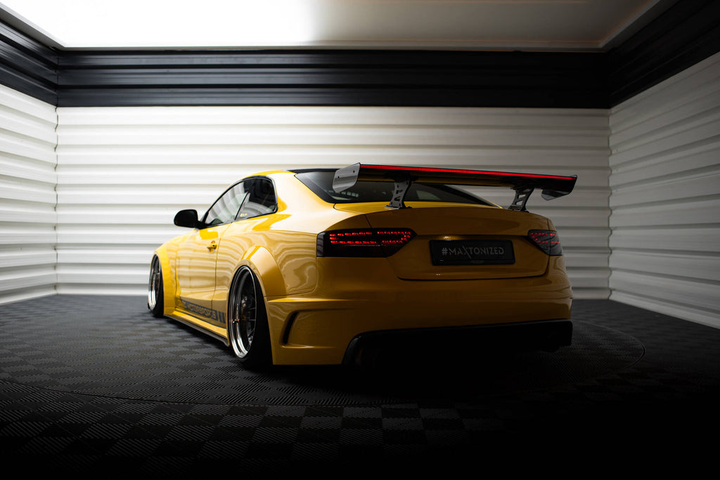 Maxton Design Carbon Spoiler With Internal Brackets Uprights + LED Audi A5 Coupe 8T für Audi A5 / S5 / RS5