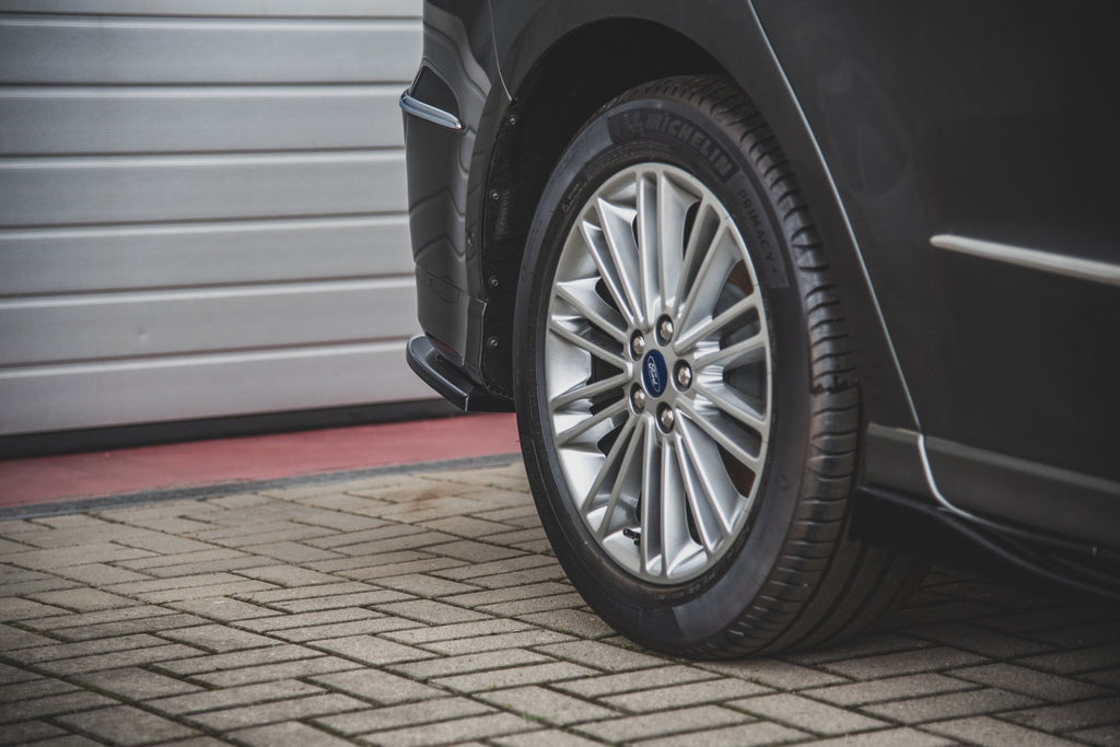Maxton Design Heck Ansatz Flaps Diffusor für Ford S-Max Vignale Mk2 Facelift schwarz matt
