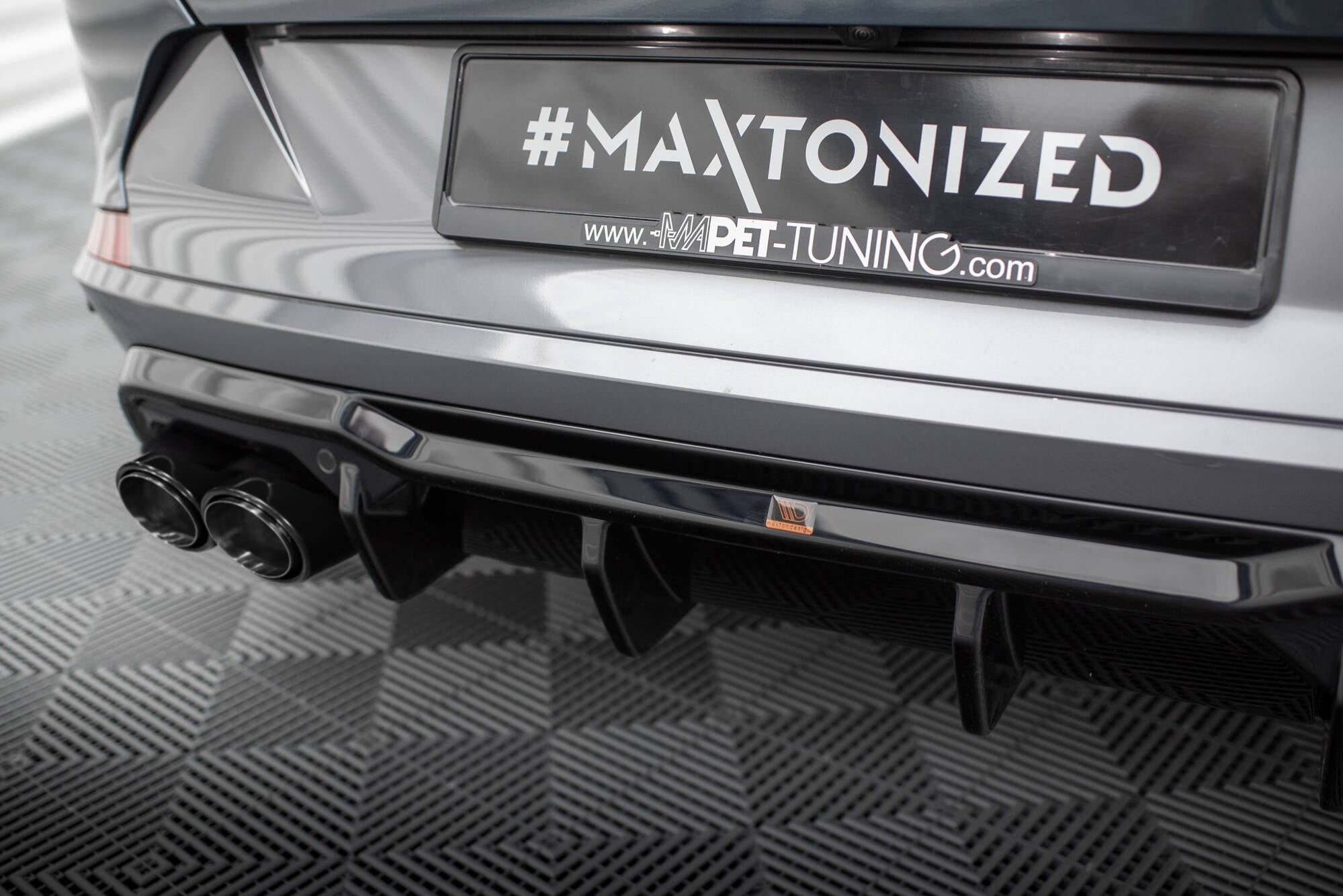 Maxton Design Diffusor Heck Ansatz V.3 passend für + Endrohre passend für Cupra Formentor VZ Mk1 / Mk1 Facelift