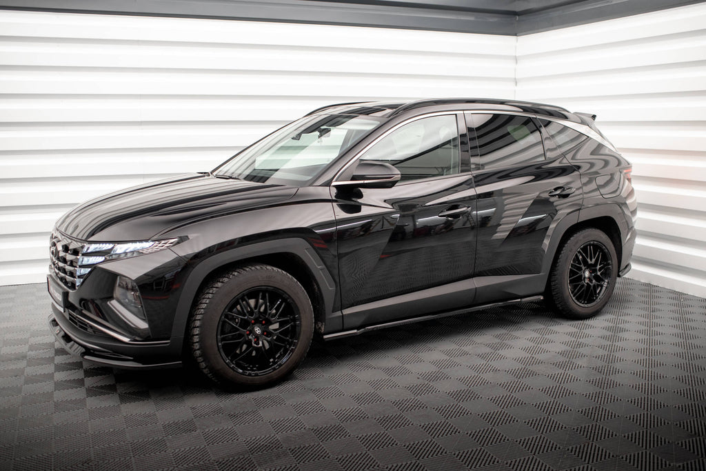 Maxton Design Street+ Seitenschweller Leisten passend für Hyundai Tucson Mk4 schwarz Hochglanz