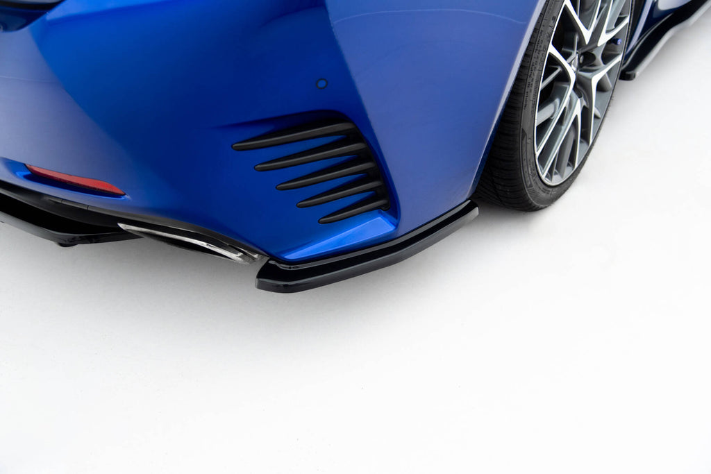 Maxton Design Heck Ansatz Flaps Diffusor passend für Lexus Rc Mk1 schwarz Hochglanz