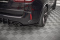 Maxton Design Heck Ansatz Flaps Diffusor passend für BMW X5 M F85 schwarz Hochglanz