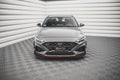 Maxton Design Street+ Spoilerlippe Front Ansatz V.3 passend für Hyundai I30 N / I30 N-Line Hatchback/Fastback Mk3 Facelift schwarz Hochglanz