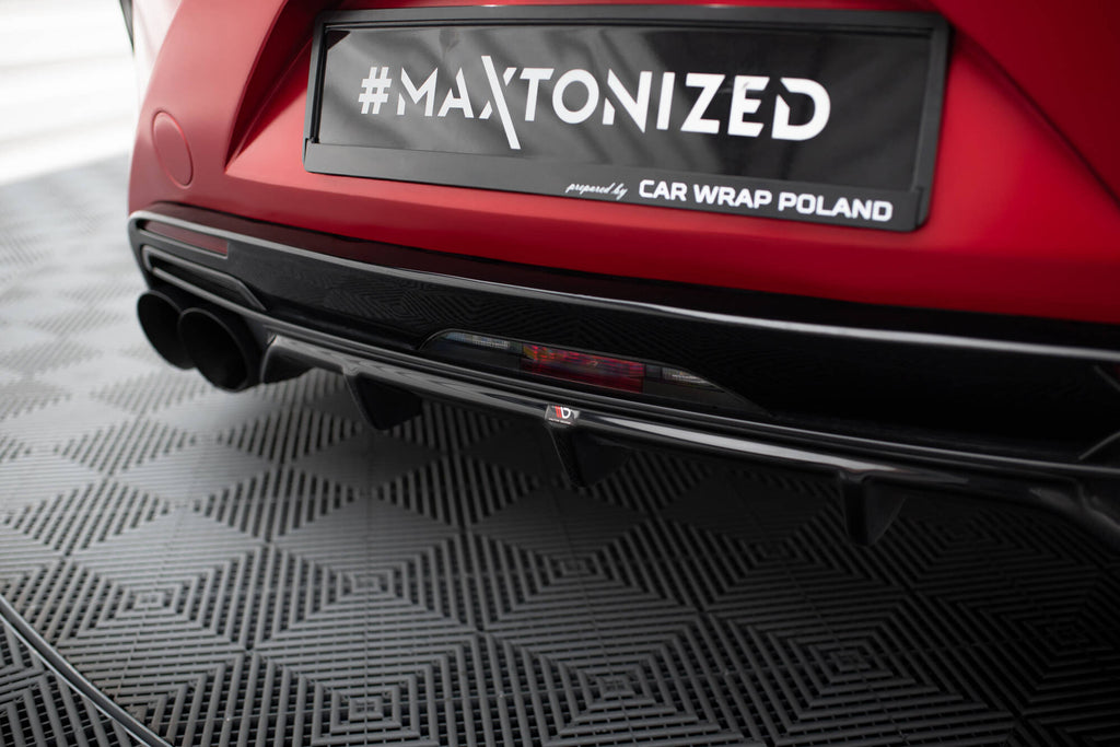Maxton Design Diffusor Heck Ansatz passend für Lexus LC 500 schwarz Hochglanz