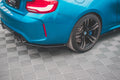 Maxton Design Heck Ansatz Flaps Diffusor V.2 passend für BMW M2 F87 schwarz Hochglanz