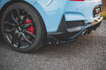 Maxton Design Heck Ansatz Flaps Diffusor V.7 + Flaps passend für Hyundai I30 N Mk3 Hatchback