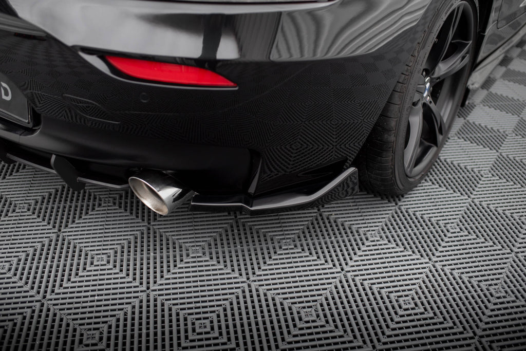 Maxton Design Heck Ansatz Flaps Diffusor passend für BMW Z4 M-Paket E89 Facelift schwarz Hochglanz