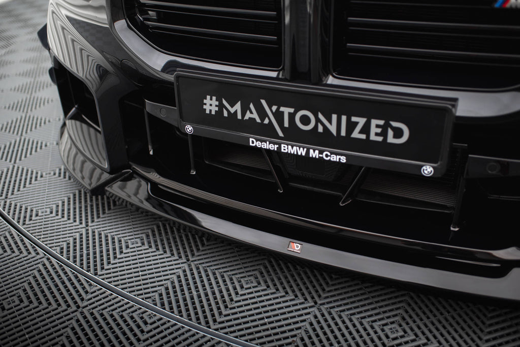 Maxton Design Street+ Spoilerlippe Front Ansatz V.5 passend für BMW M2 G87 schwarz Hochglanz