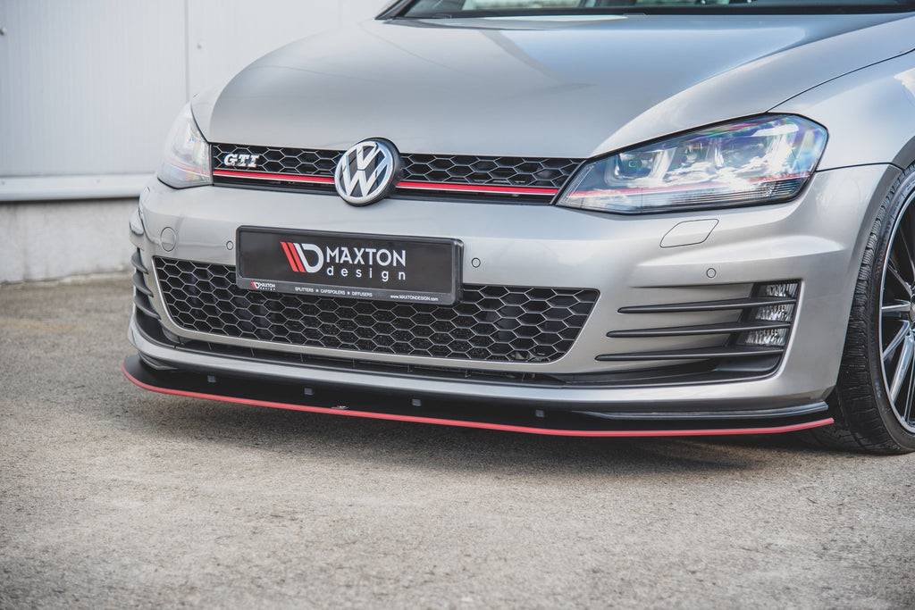 Maxton Design Racing Street+ Spoilerlippe Front Ansatz passend für VW Golf 7 GTI
