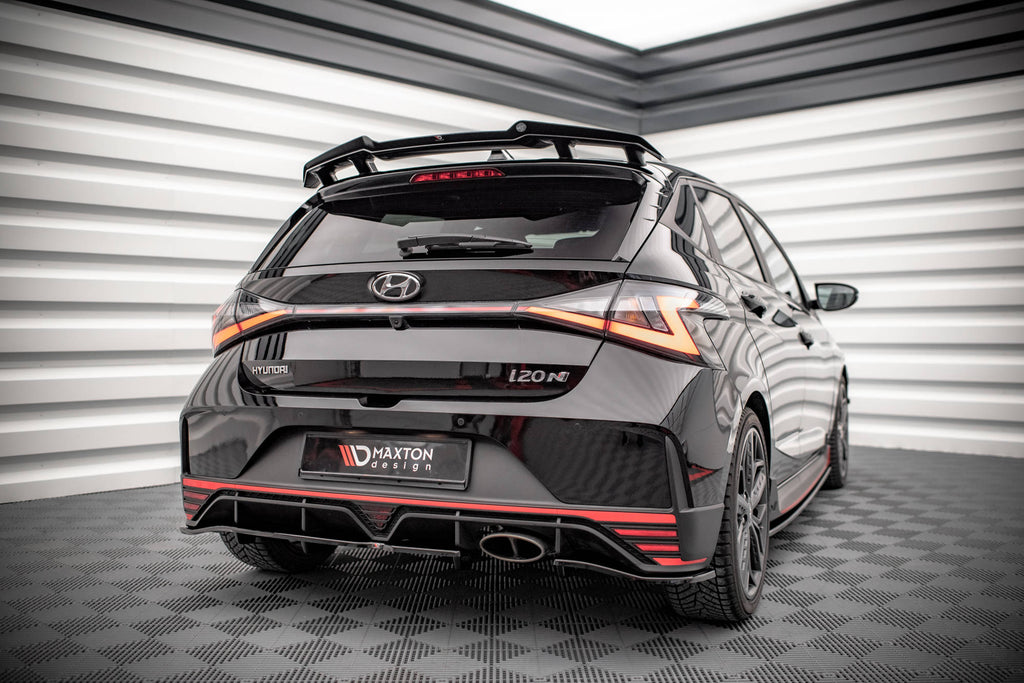 Maxton Design Spoiler CAP passend für Hyundai I20 N Mk3 schwarz Hochglanz