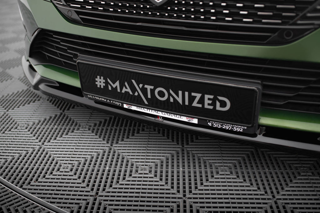 Maxton Design Street+ Spoilerlippe Front Ansatz passend für Peugeot 308 GT Mk3 schwarz Hochglanz