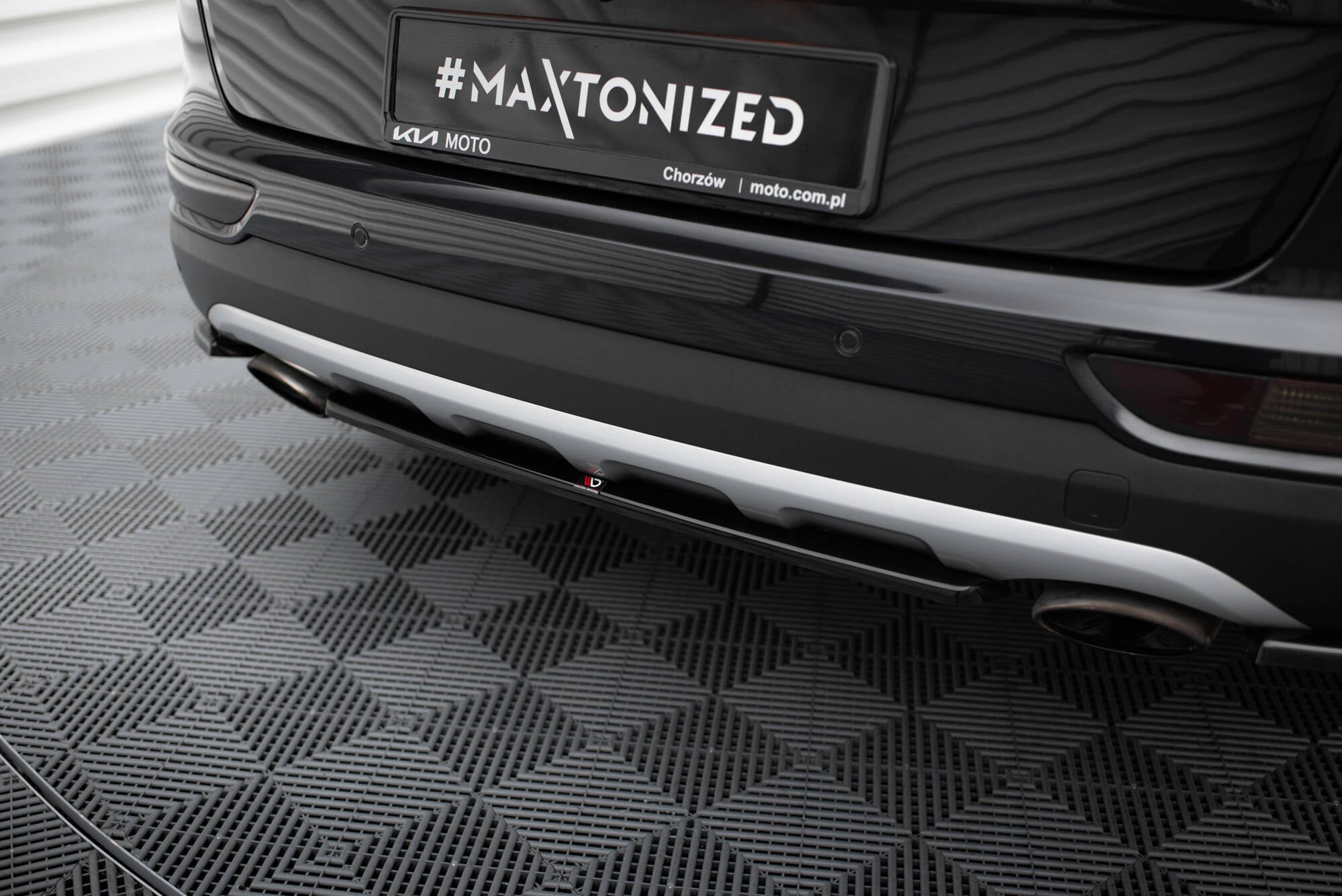 Maxton Design Heckansatz Kia Sportage GT-Line Mk4 schwarz Hochglanz für Kia Sportage Mk4