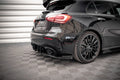 Maxton Design Hintere Seiten Flaps passend für Mercedes A35 AMG Hatchback Aero Pack W177 schwarz Hochglanz