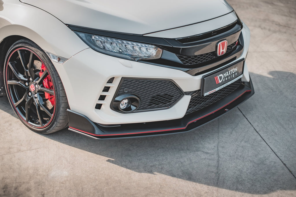 Maxton Design Street Pro Street+ Spoilerlippe Front Ansatz V.2 passend für Honda Civic Type-R Mk10 / Mk10 Facelift