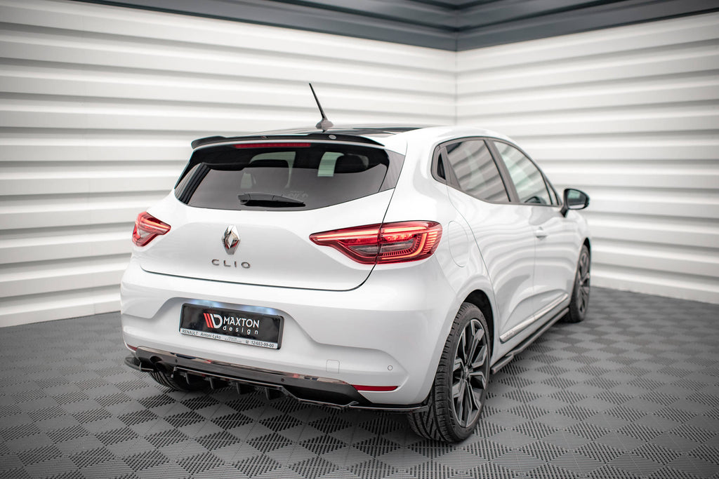 Maxton Design Street+ Mittlerer Diffusor RACE passend für Renault Clio Mk5 schwarz Hochglanz