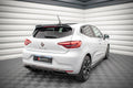 Maxton Design Street+ Mittlerer Diffusor RACE passend für Renault Clio Mk5 schwarz Hochglanz