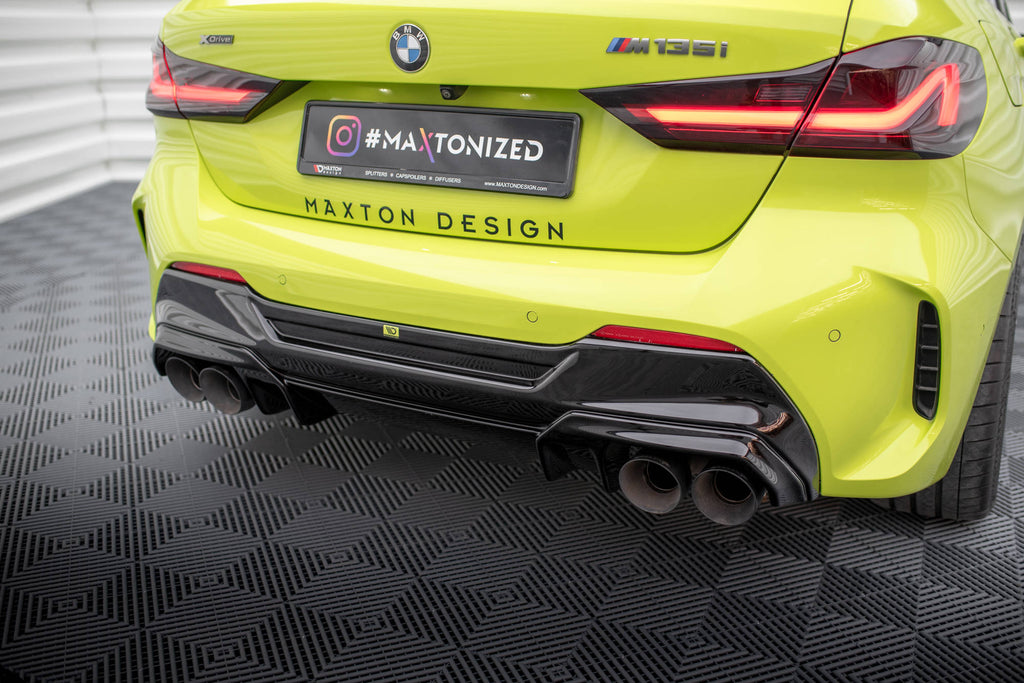 Maxton Design Diffusor Heck Ansatz V.2 für + Milltek Sport Auspuffverlängerung BMW 1er F40 M135i