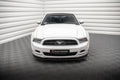 Maxton Design Street+ Spoilerlippe Front Ansatz passend für Ford Mustang Mk5 Facelift schwarz Hochglanz