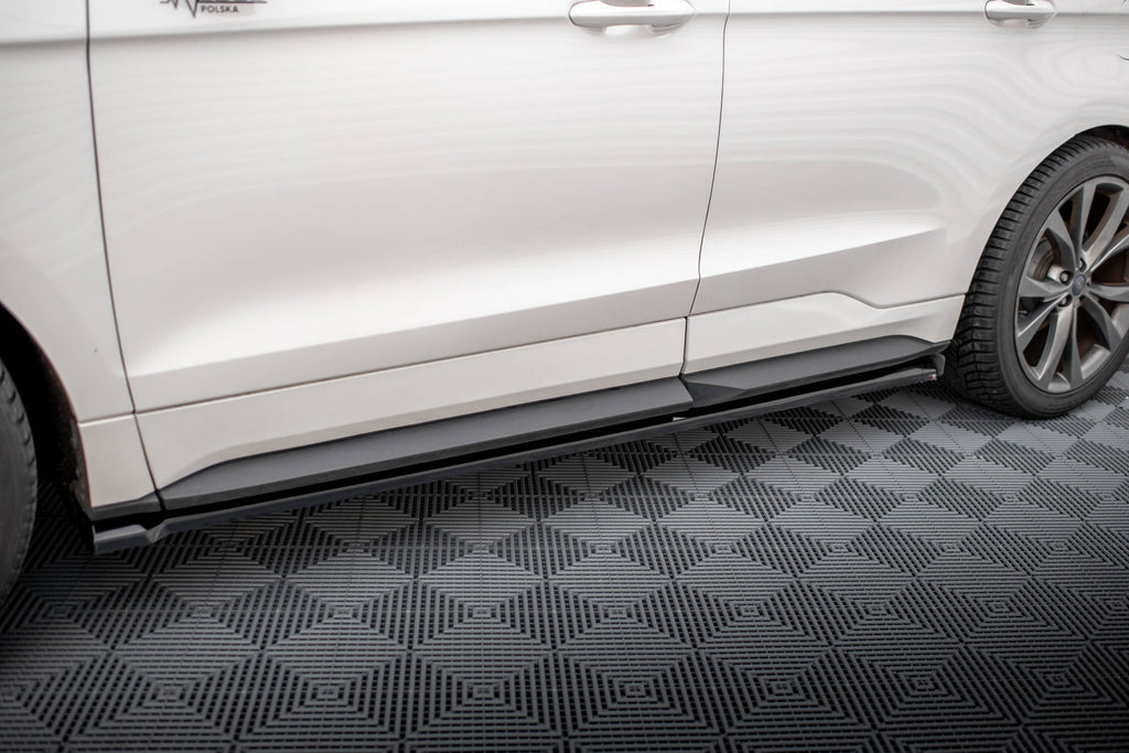 Maxton Design Street+ Seitenschweller Leisten passend für Ford Edge Sport Mk2 schwarz Hochglanz