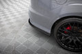Maxton Design Heck Ansatz Flaps Diffusor passend für Ford Focus ST Kombi Mk3 / Mk3 Facelift schwarz Hochglanz
