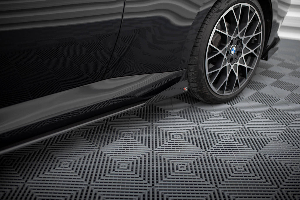 Maxton Design Seitenschweller Flaps passend für BMW 2 Coupe G42 schwarz Hochglanz