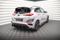Maxton Design Heck Ansatz Flaps Diffusor V.1 + Flaps passend für Hyundai Kona N Mk1