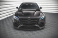 Maxton Design Street+ Spoilerlippe Front Ansatz V.3 passend für Mercedes-Benz E63 AMG Kombi/Limousine S213/W213 schwarz Hochglanz