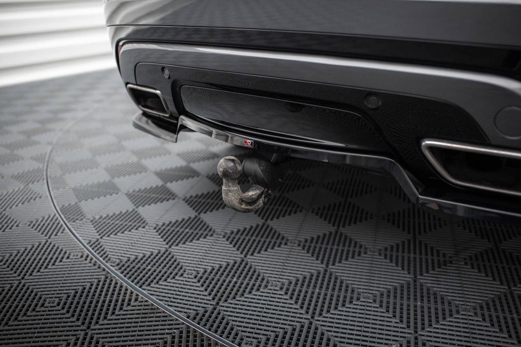 Maxton Design Street+ Mittlerer Diffusor RACE passend für V.1 Land Rover Range Rover Velar R-Dynamic Mk1 schwarz Hochglanz