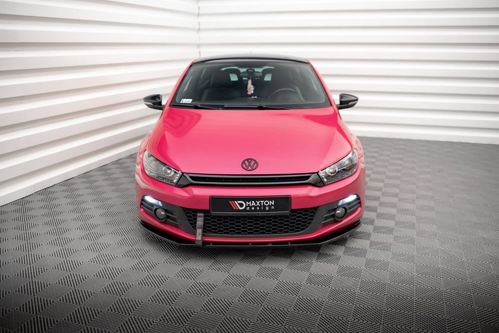 Maxton Design Street+ Spoilerlippe Front Ansatz passend für VW SCIROCCO schwarz Hochglanz