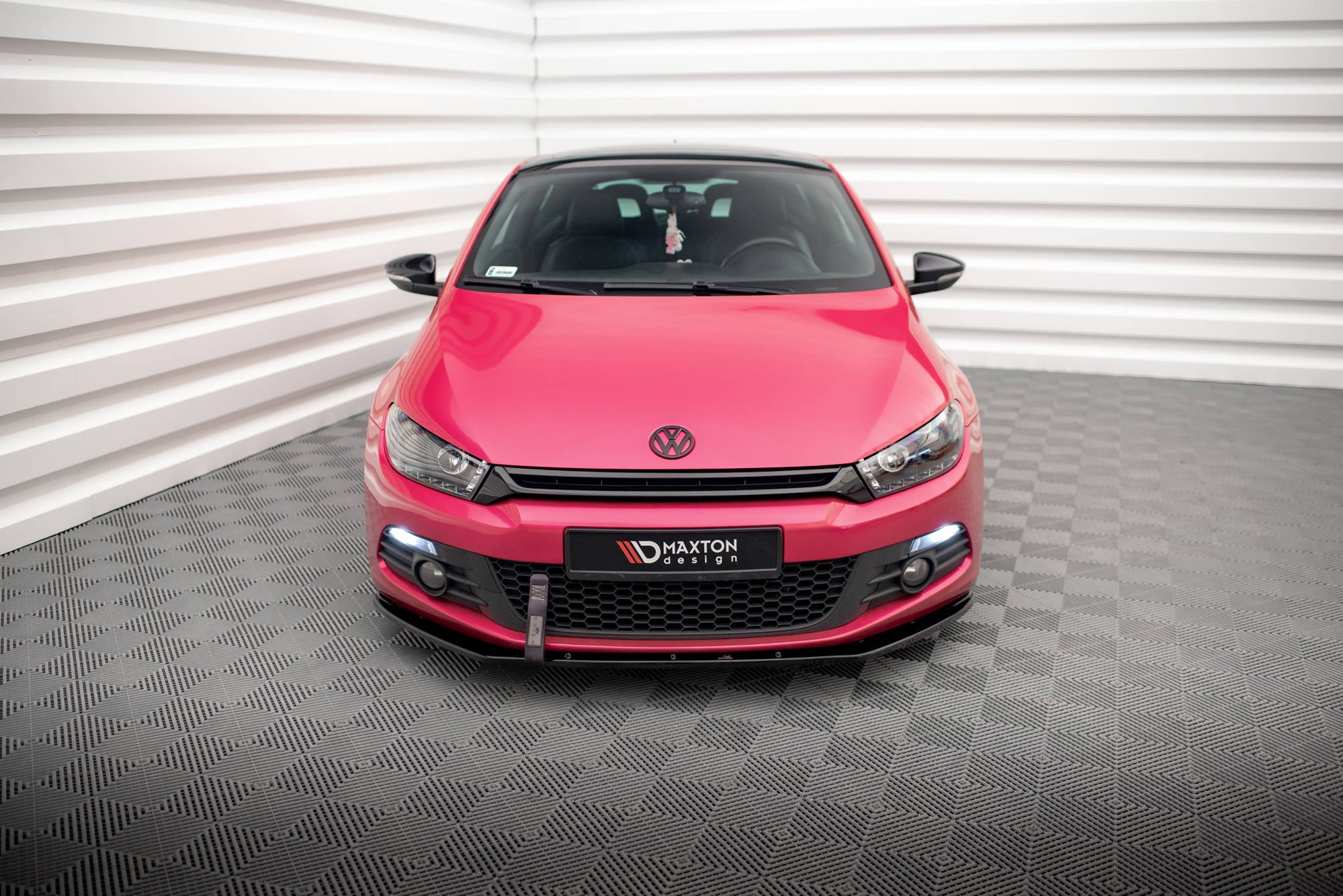 Maxton Design Street+ Spoilerlippe Front Ansatz passend für VW SCIROCCO schwarz Hochglanz