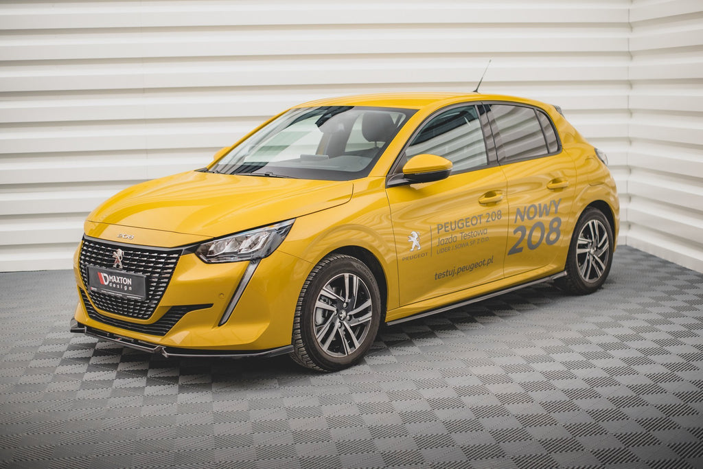 Maxton Design Street+ Seitenschweller Leisten passend für Peugeot 208 Mk2 schwarz Hochglanz