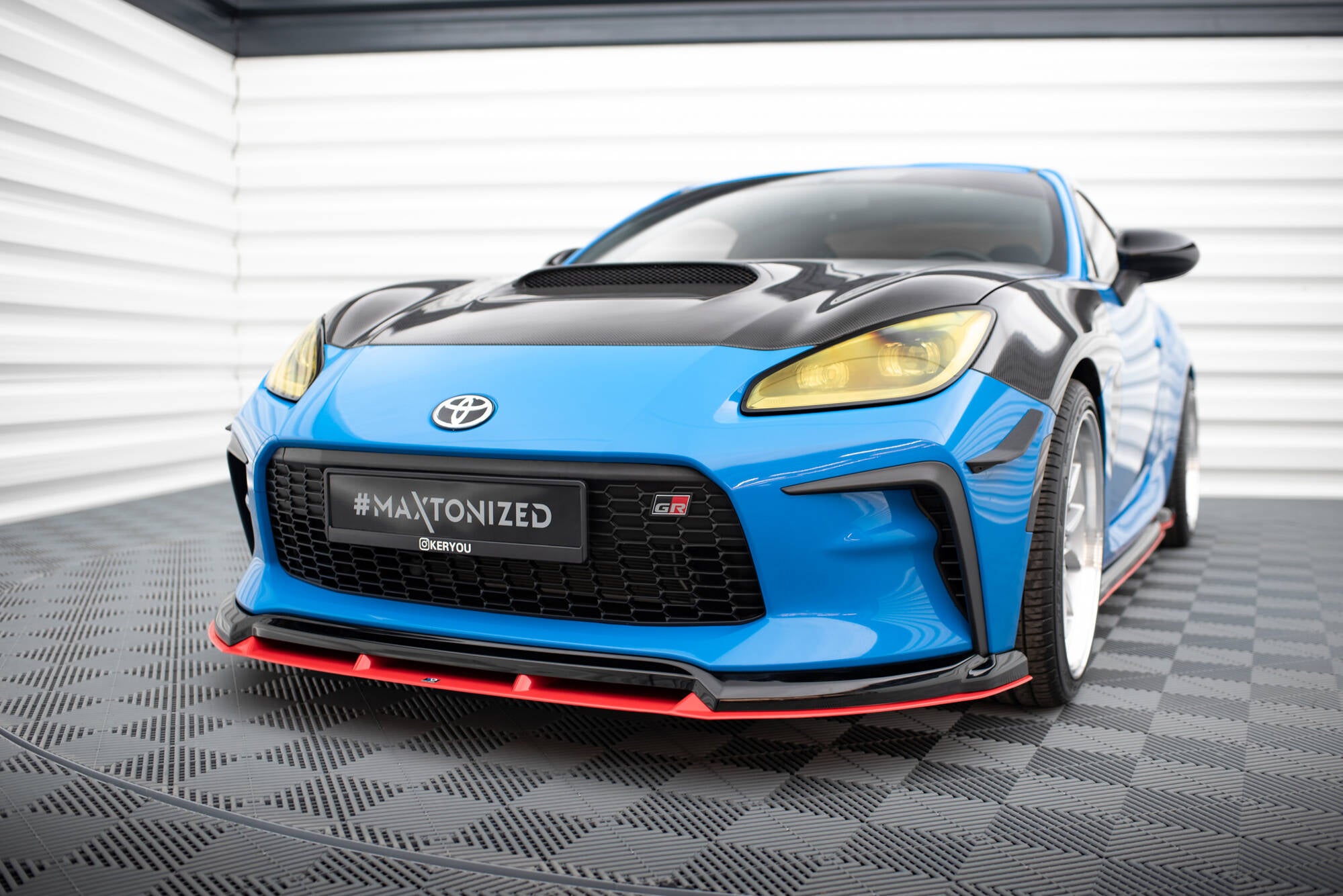 Maxton Design Street+ Spoilerlippe Front Ansatz V.2 passend für Toyota GR86 Mk1
